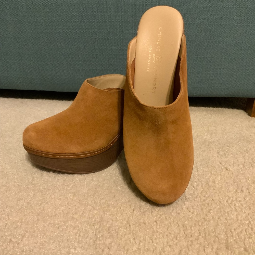 Suede Mules